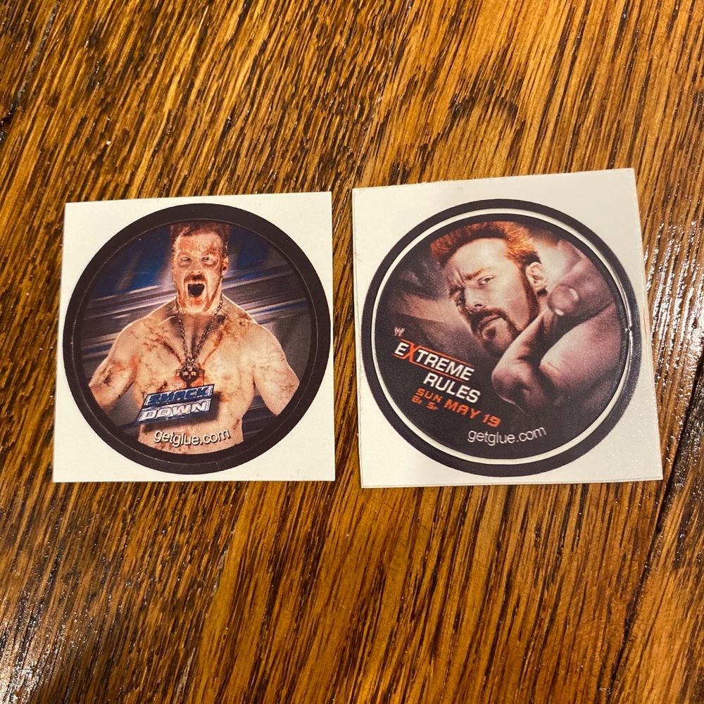 Rare WWE Stickers - Sheamus wrestling get glue getglue sticker smackdown